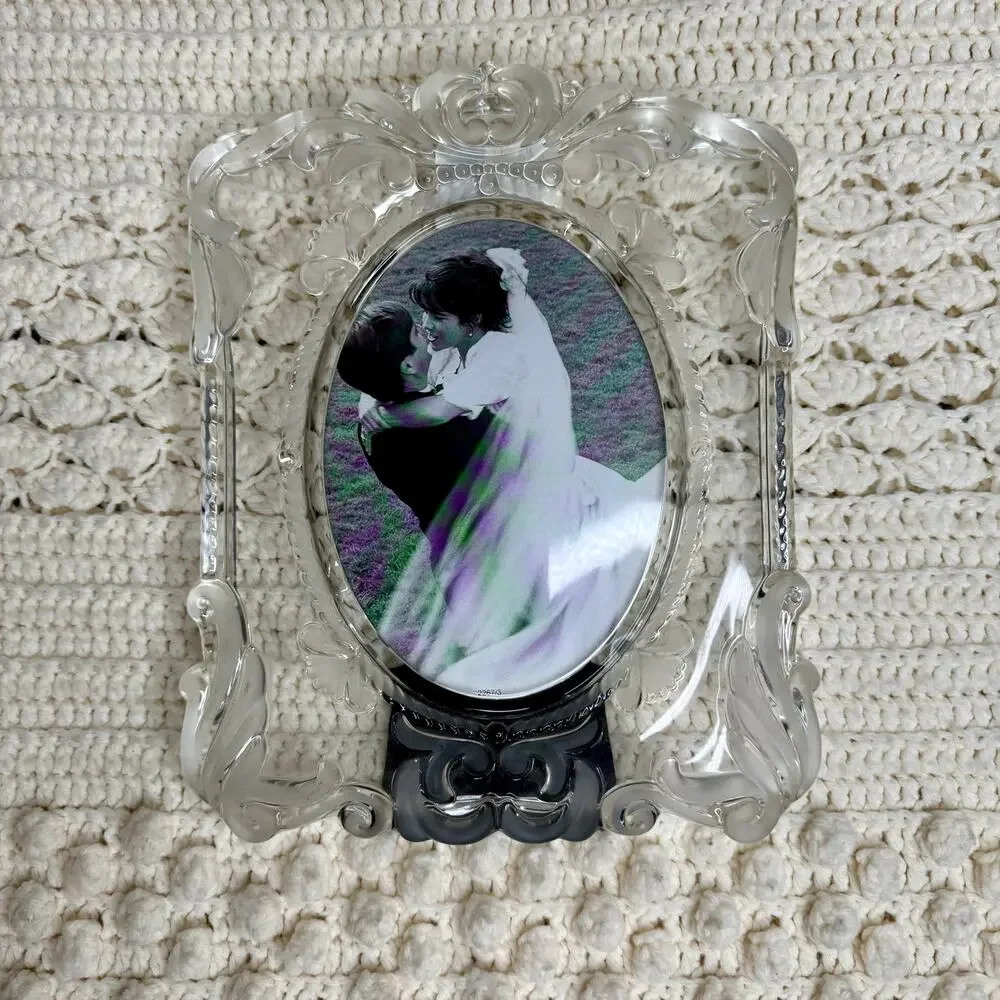 MIKASA Germany Princess Crystal 11 x 9 Picture Frame 5 x 7 Photo Solid Heavy